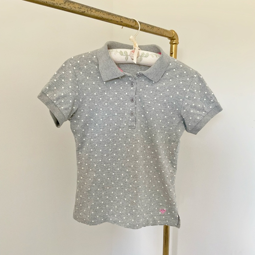 Roxy polka-dot polo shirt